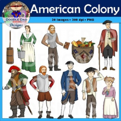American Colony Clip Art (Jamestown, John Smith, England, Settlers,  Pilgrims)