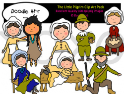 The Little Pilgrim Clipart Pack