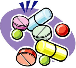Medicine Pill Clipart - Letters