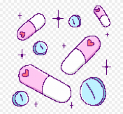 Pixel Pills Kawaii Pink Wicca Pretty Sparkles - Pixel Art ...