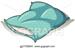Vector Stock - Blue pillow. Clipart Illustration gg77762641 ...