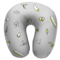 Amazon.com: Memory Foam Neck Pillow Cute Clipart Comfy Soft ...