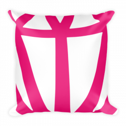 White & Hot Pink Modern Boho Pillow Olivia II | West Bohemian