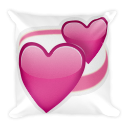 Emoji Pillow - Revolving Hearts – Just Emoji