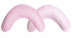 Polka Stripes Pretty Pink Nursing Pillow | My CMS