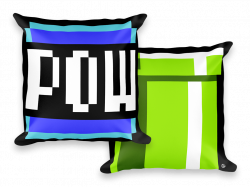 Pixel Pillow: Pow Block – Retro Bit Bros.