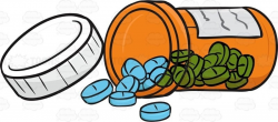 Spilled Pills Clipart - Letters