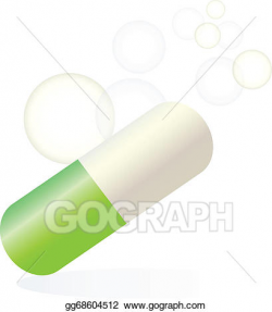 EPS Illustration - Green pill relief medical logo. Vector ...