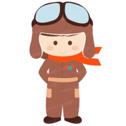 Little boy pilot SVG cutting file and clipart image. | Cliparts ...