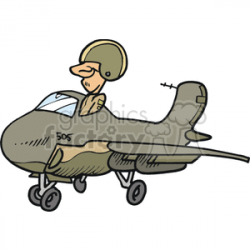 Royalty-Free fighter pilot 172048 vector clip art image - WMF ...