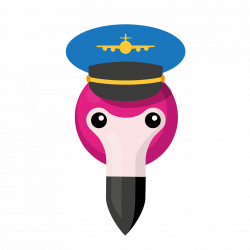 Airline Pilot Wink Sticker by lastminute.com for iOS & Android | GIPHY