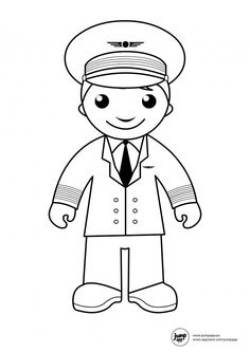 Pilot clipart black and white 4 » Clipart Station