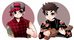 28+ Collection of Twenty One Pilots Chibi Drawing | High quality ...