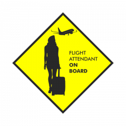 FLIGHT ATTENDANT ON BOARD - mach9pilotshop