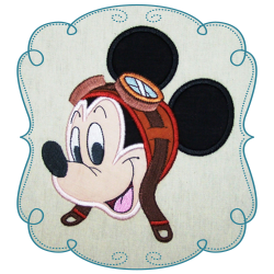 Pilot Mickey Mouse Applique