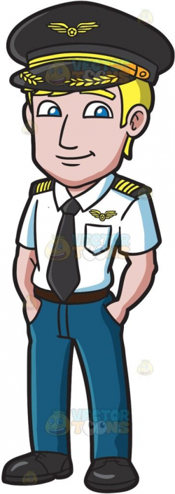 A cool and calm pilot : A man with blonde hair wearing a ...