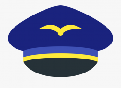 Female Pilot Clipart - Pilot Hat Icon Png , Transparent ...