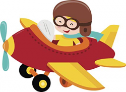 Amazon.com: Cute Little Boy Kid in Red Airplane Cartoon ...
