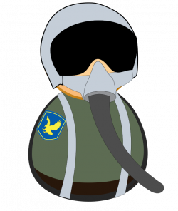 Clipart - Fighter pilot icon