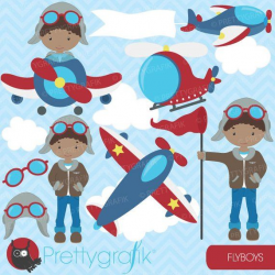 BUY20GET10 - airplane pilot clipart commercial use, vector ...