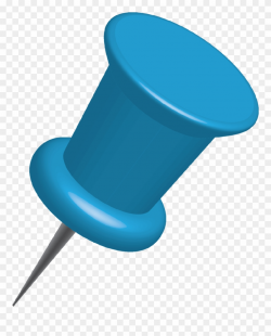 Blue Push Pin Png Clipart (#723729) - PinClipart
