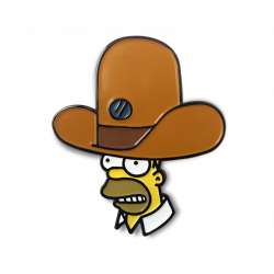 HOMER'S OVERSIZED NOVELTY HAT ENAMEL PIN – The Patch Parlour Collective