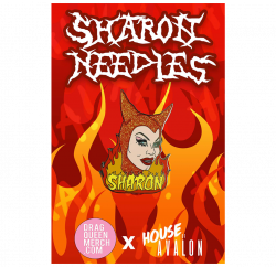 SHARON NEEDLES ENAMEL PIN BY THE HOUSE OF AVALON – dragqueenmerch