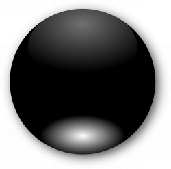 Clipart - Round Black Button