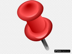 Red Pin Clip art, Icon and SVG - SVG Clipart