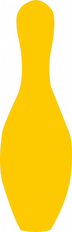 Clipart - bowling pin yellow