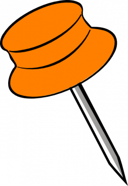 Free Orange Push Pin Clip Art | Clipart Panda - Free Clipart Images