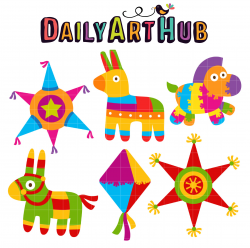 Fiesta Pinatas Clip Art Set – Daily Art Hub – Free Clip Art Everyday