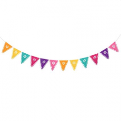 Amazon.com: Long Bunting Banner Pinata Theme Party Mexican ...