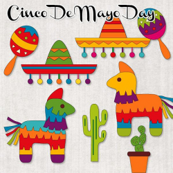 Cinco de mayo clipart sale / Mexican Fiesta clip art ...