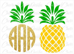 Printable Birthday cake topper Pineapple clipart Pineapple svg Pineapple  cut file Summer party Cupcake Toppers Birthday Printable toppers
