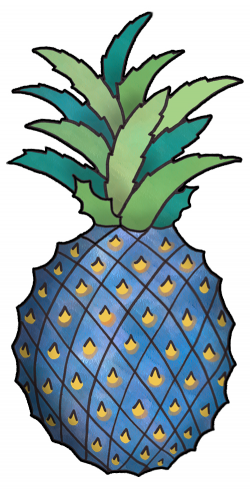Download blue pineapple clipart Pineapple Clip art ...