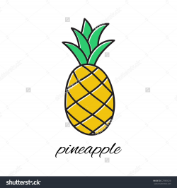 Simple Clipart pineapple 2 - 1500 X 1600 Free Clip Art stock ...