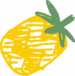 Clipart - Sketched pineapple