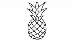How to draw a pineapple step by step very easy and fast Pineapple Easy Draw  Tutorial