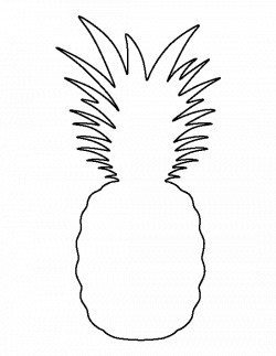 28+ Collection of Pineapple Clipart Outline | High quality, free ...
