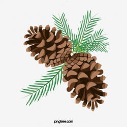 Tree Branch Pine Cone, Tree Clipart, Branch Clipart ...