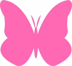 Hot Pink Butterfly Clip Art at Clker.com - vector clip art online ...