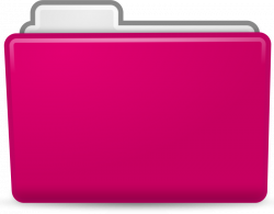 Clipart - Pink Folder Icon