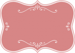 Clipart - Decorative Pink Flourish Frame