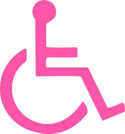 Light Pink Handicapped Symbol Clip Art at Clker.com - vector clip ...