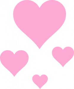 Pink Hearts Clip Art at Clker.com - vector clip art online, royalty ...
