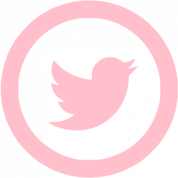 Pink twitter 5 icon - Free pink social icons