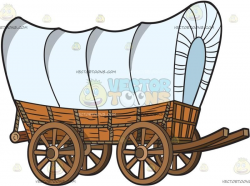 A Prairie Schooner Wagon : A prairie schooner with wooden ...