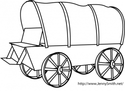Mormon Share } Covered Wagon - line art | Seminary D&C ...