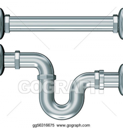 Stock Illustration - Pipes elbow wc. Clipart Drawing ...